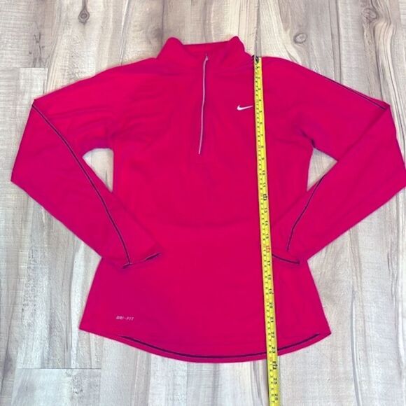 Nike Dri-Fit half zip long sleeve running exercise mock neck top size small - Picture 8 of 9